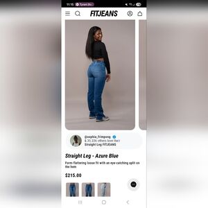 FITJEANS Classic Blue Straight Leg Jeans